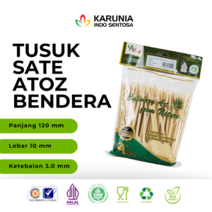 Tusuk sate atoz Bendera 12cm