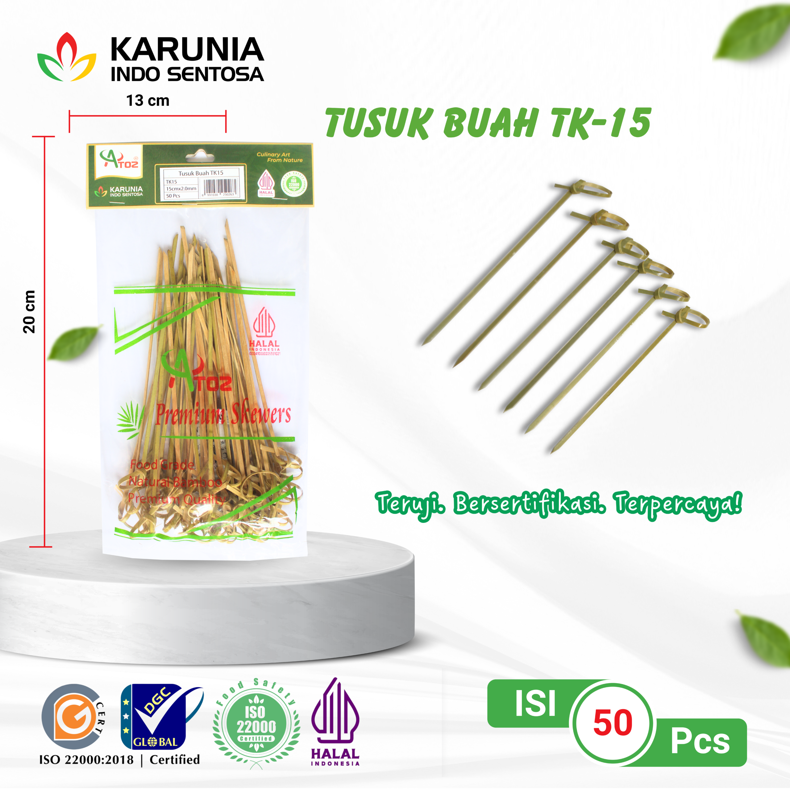 TENSOGE CHOPSTICKS 20CM WHITE