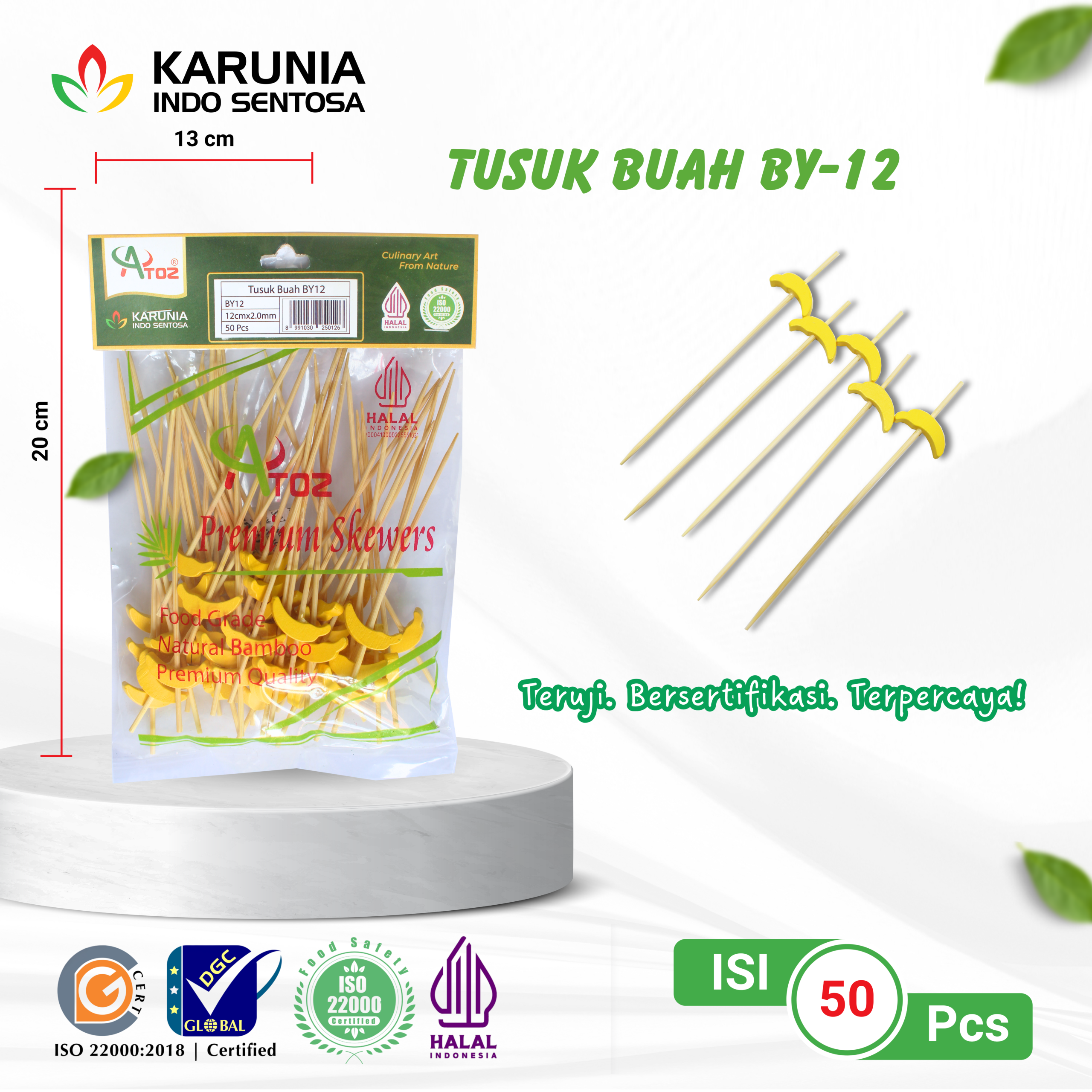 TENSOGE CHOPSTICKS 20CM WHITE (2)