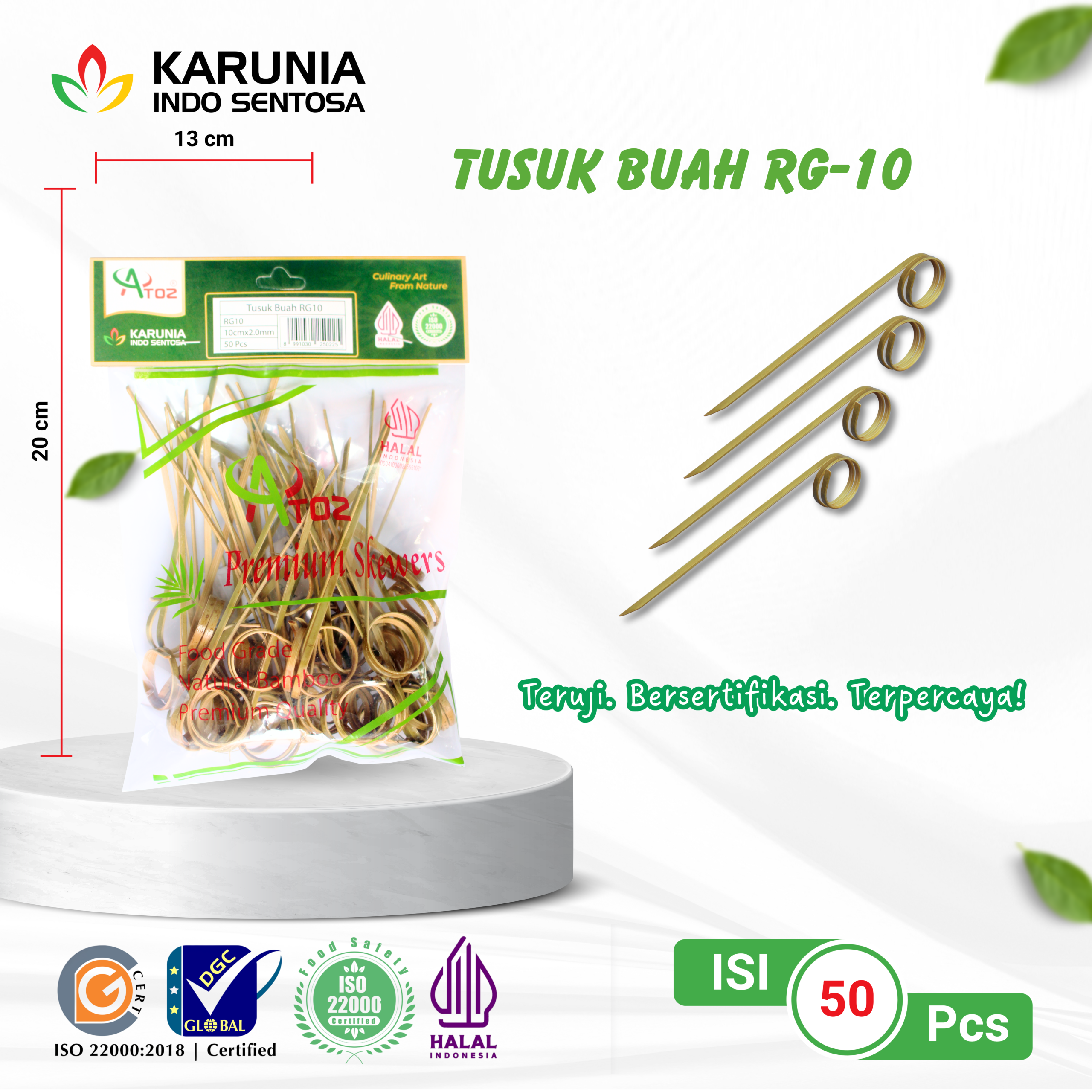 TENSOGE CHOPSTICKS 20CM WHITE (21)