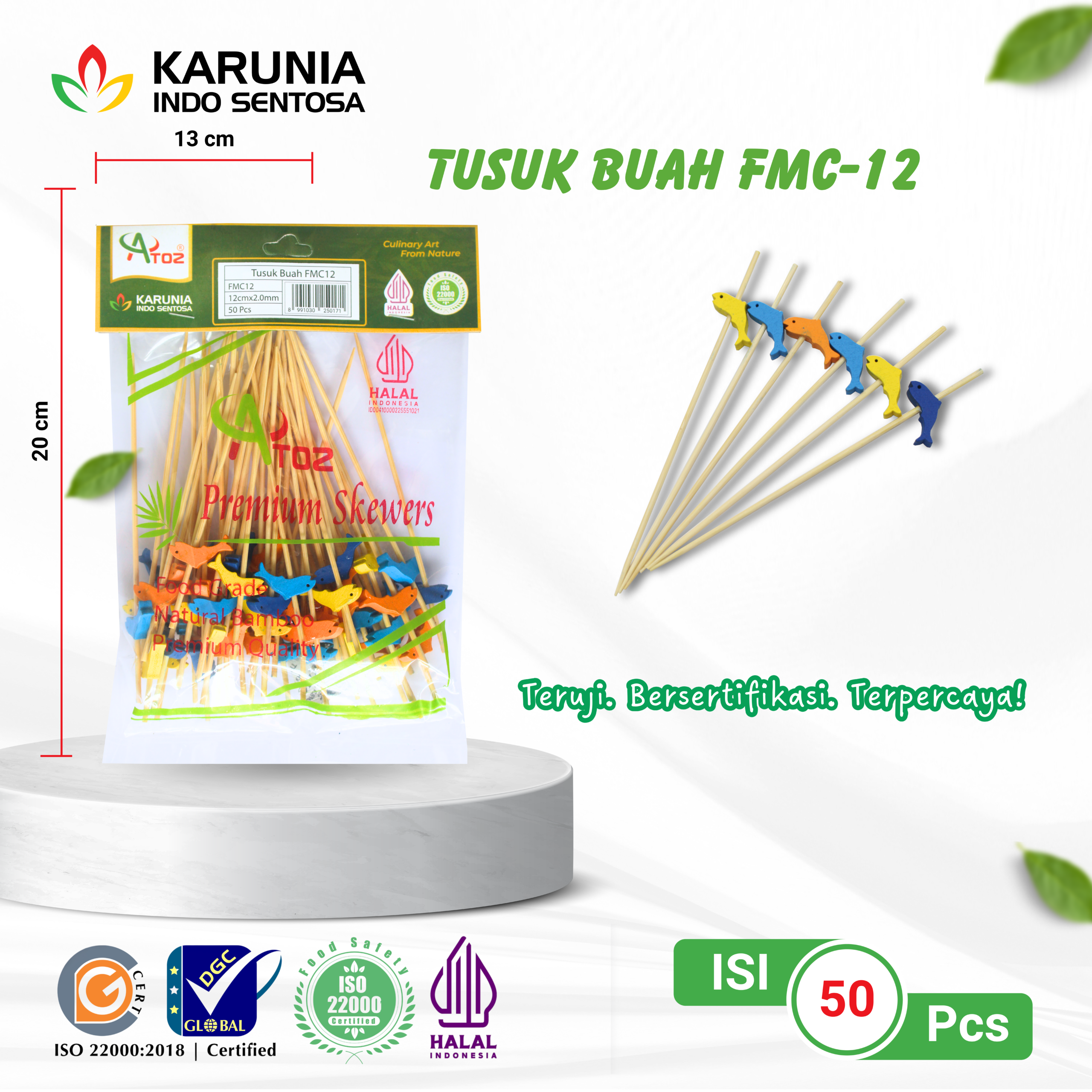 TENSOGE CHOPSTICKS 20CM WHITE (22)