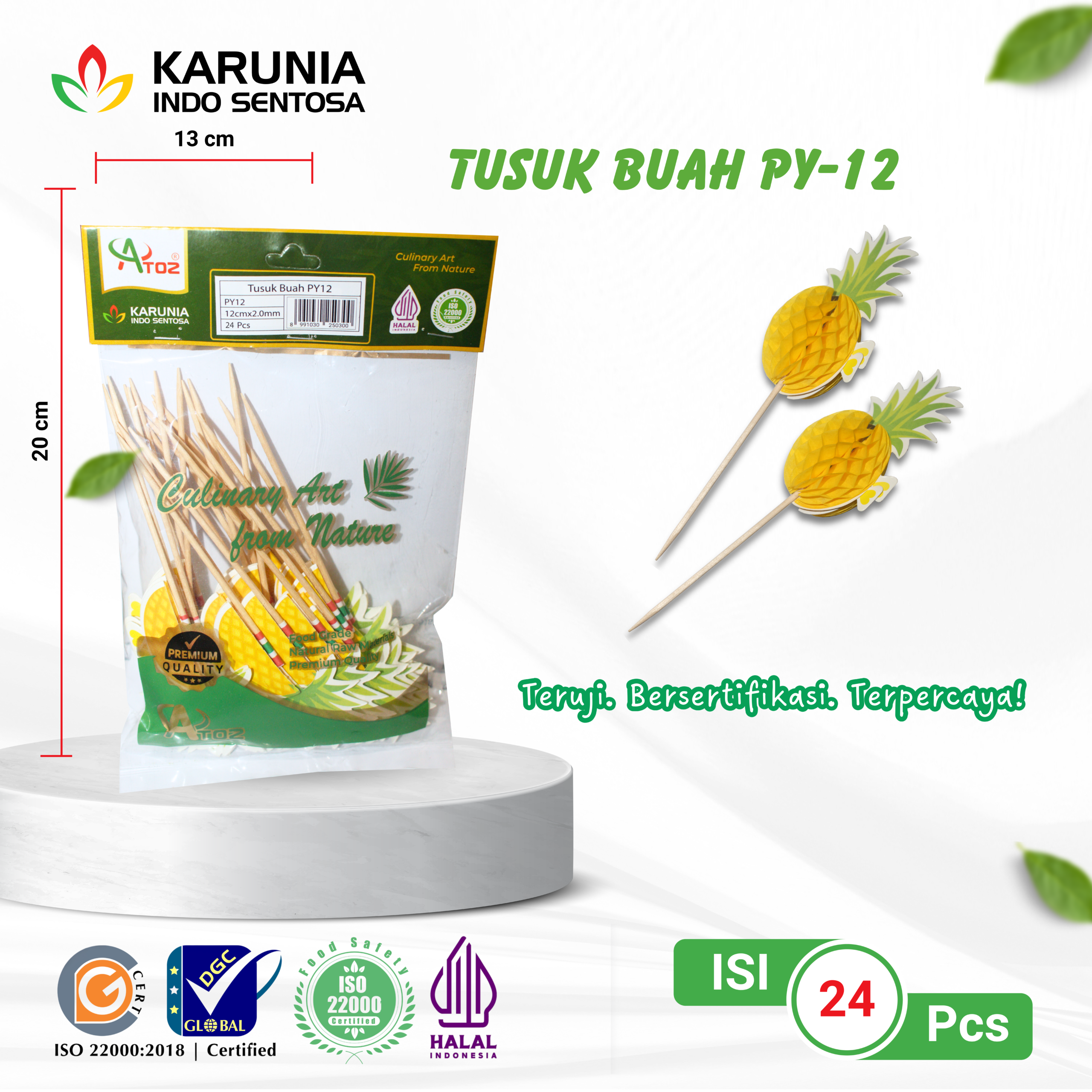 TENSOGE CHOPSTICKS 20CM WHITE (23)