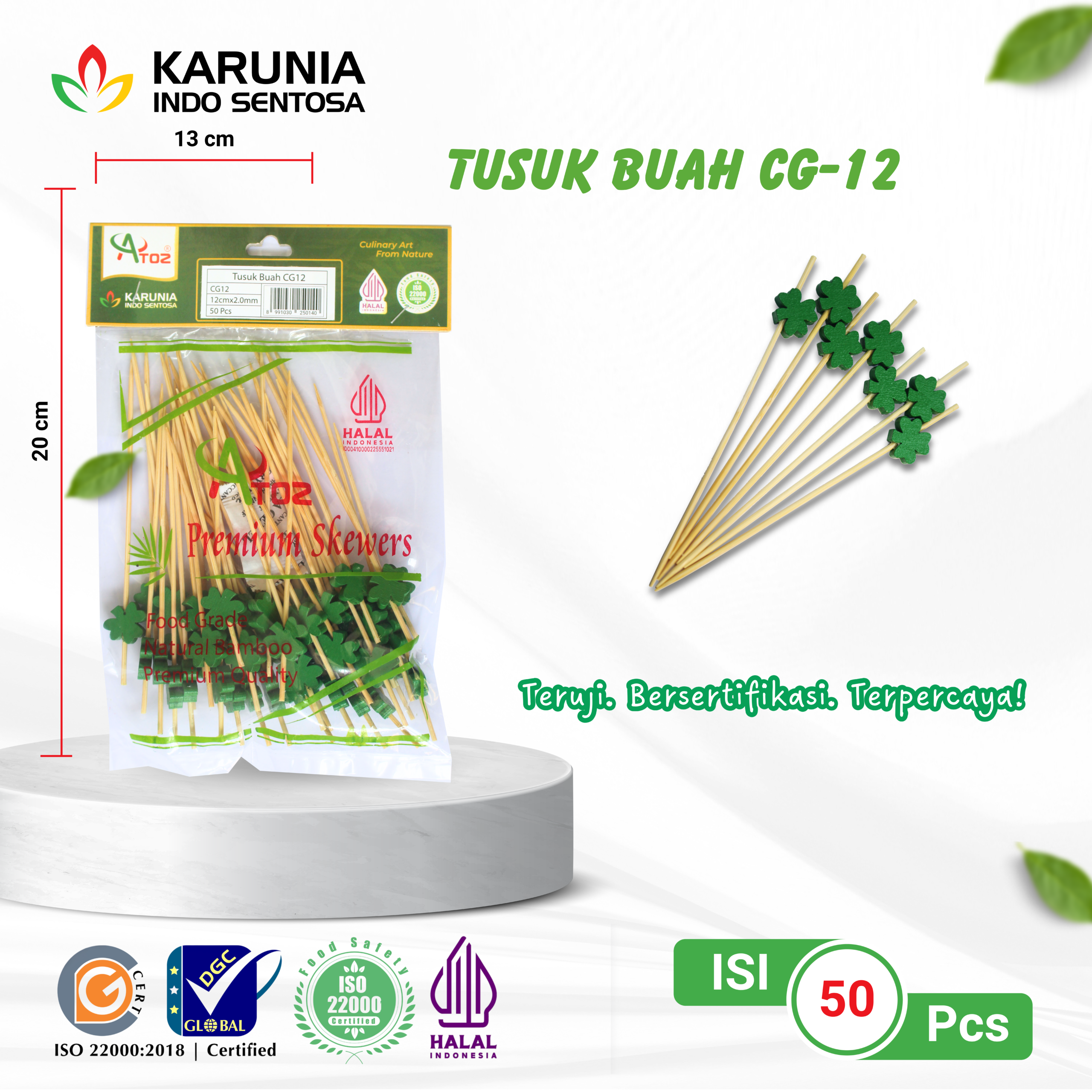 TENSOGE CHOPSTICKS 20CM WHITE (3)