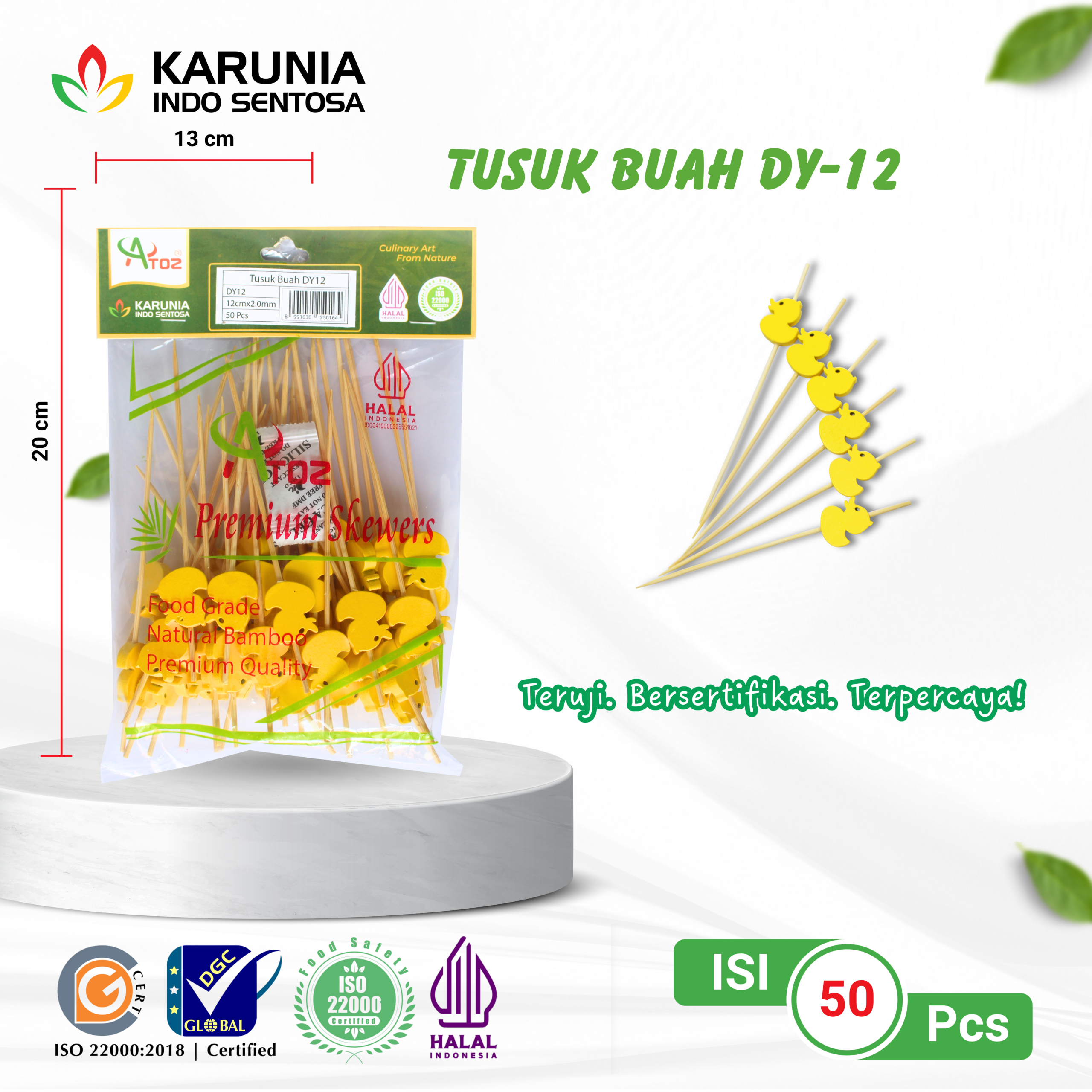 TENSOGE CHOPSTICKS 20CM WHITE (4)