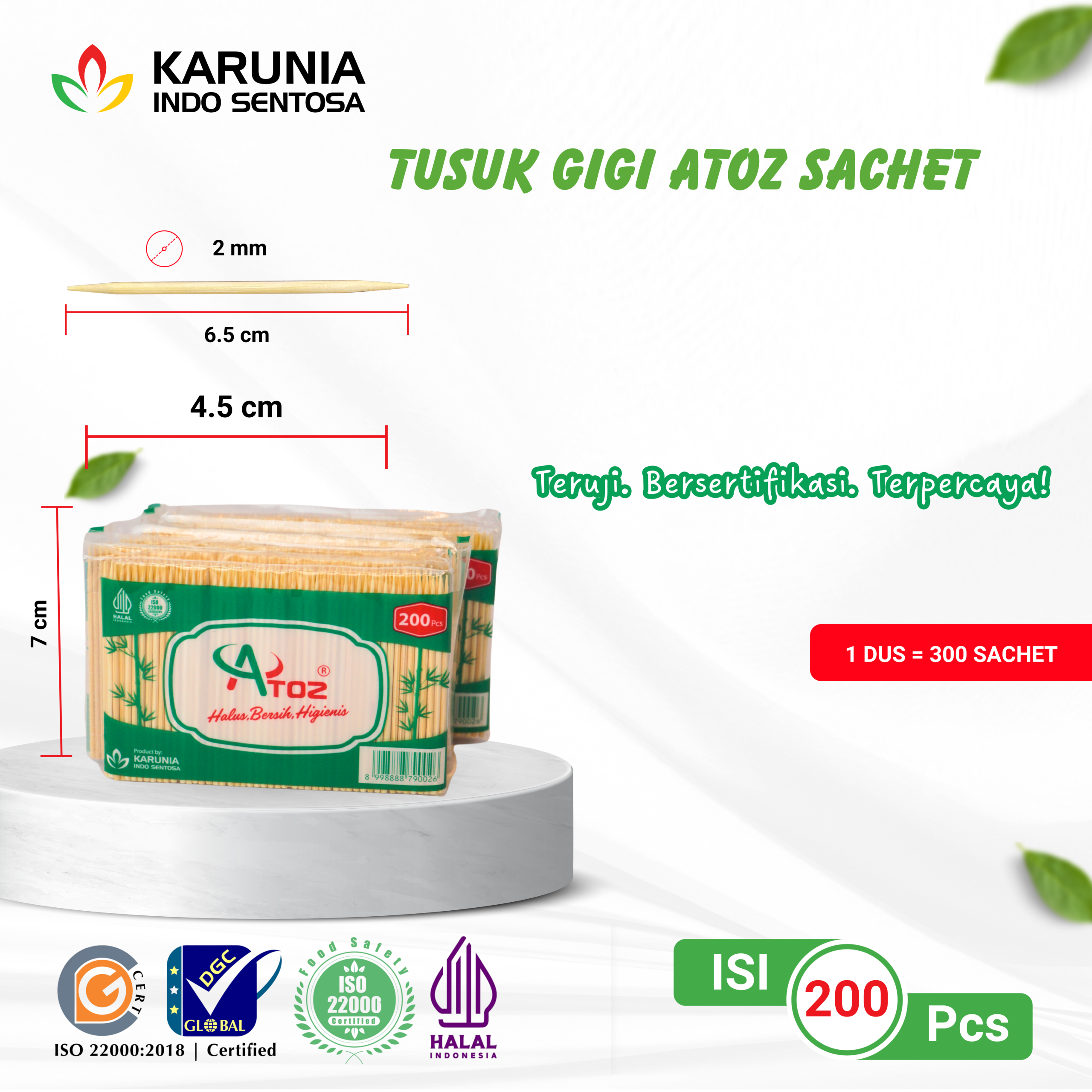 TENSOGE CHOPSTICKS 20CM WHITE (4)