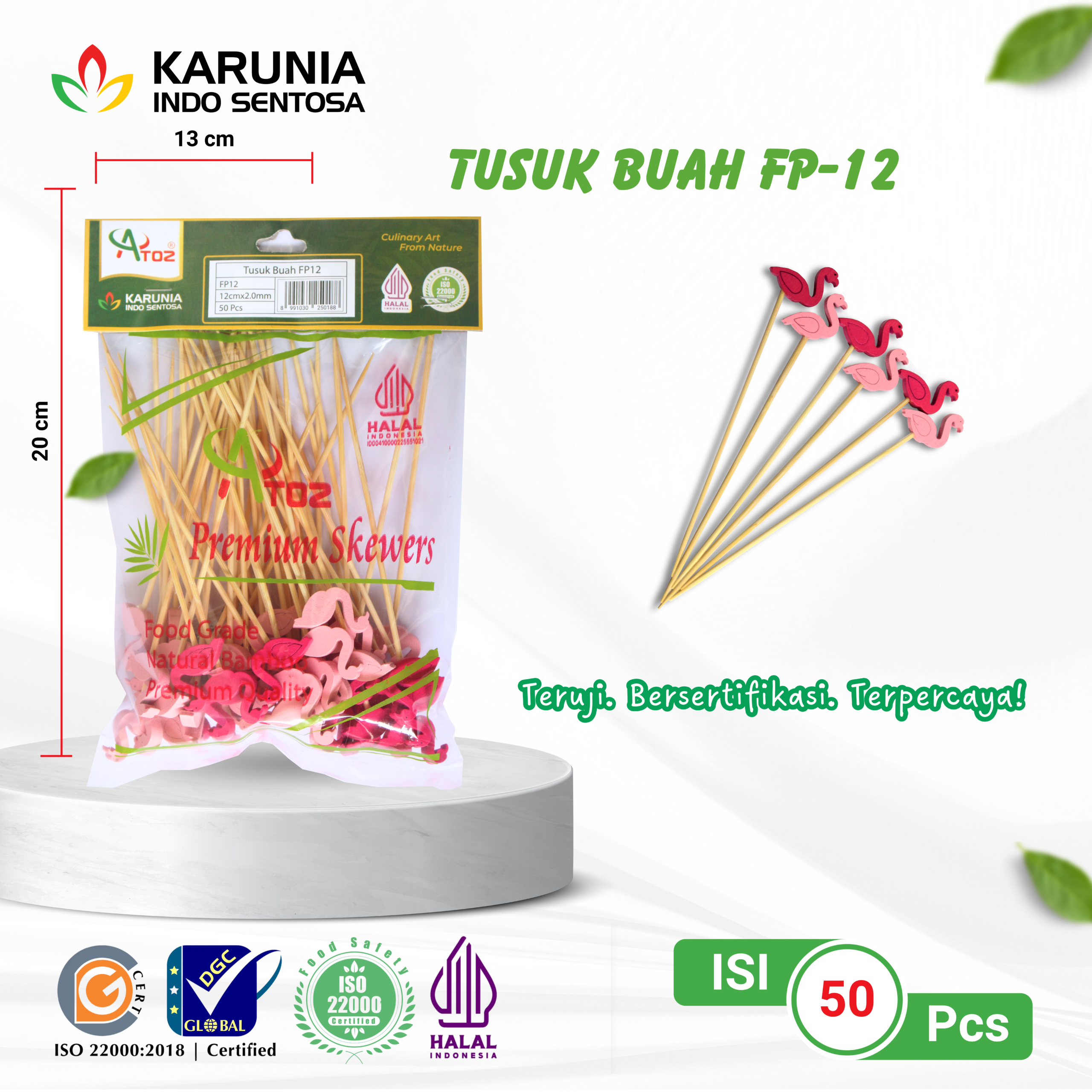 TENSOGE CHOPSTICKS 20CM WHITE (5)