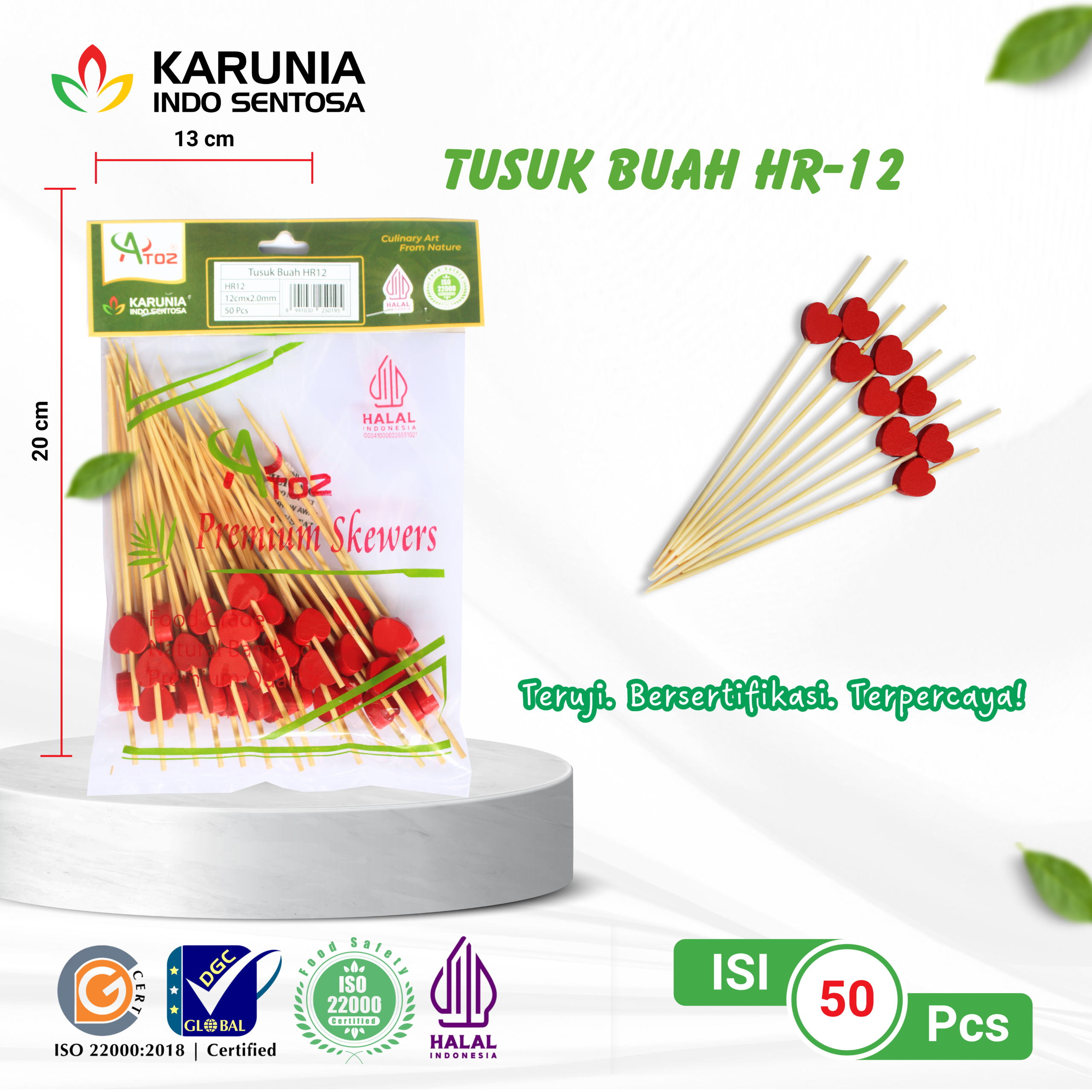 TENSOGE CHOPSTICKS 20CM WHITE (6)