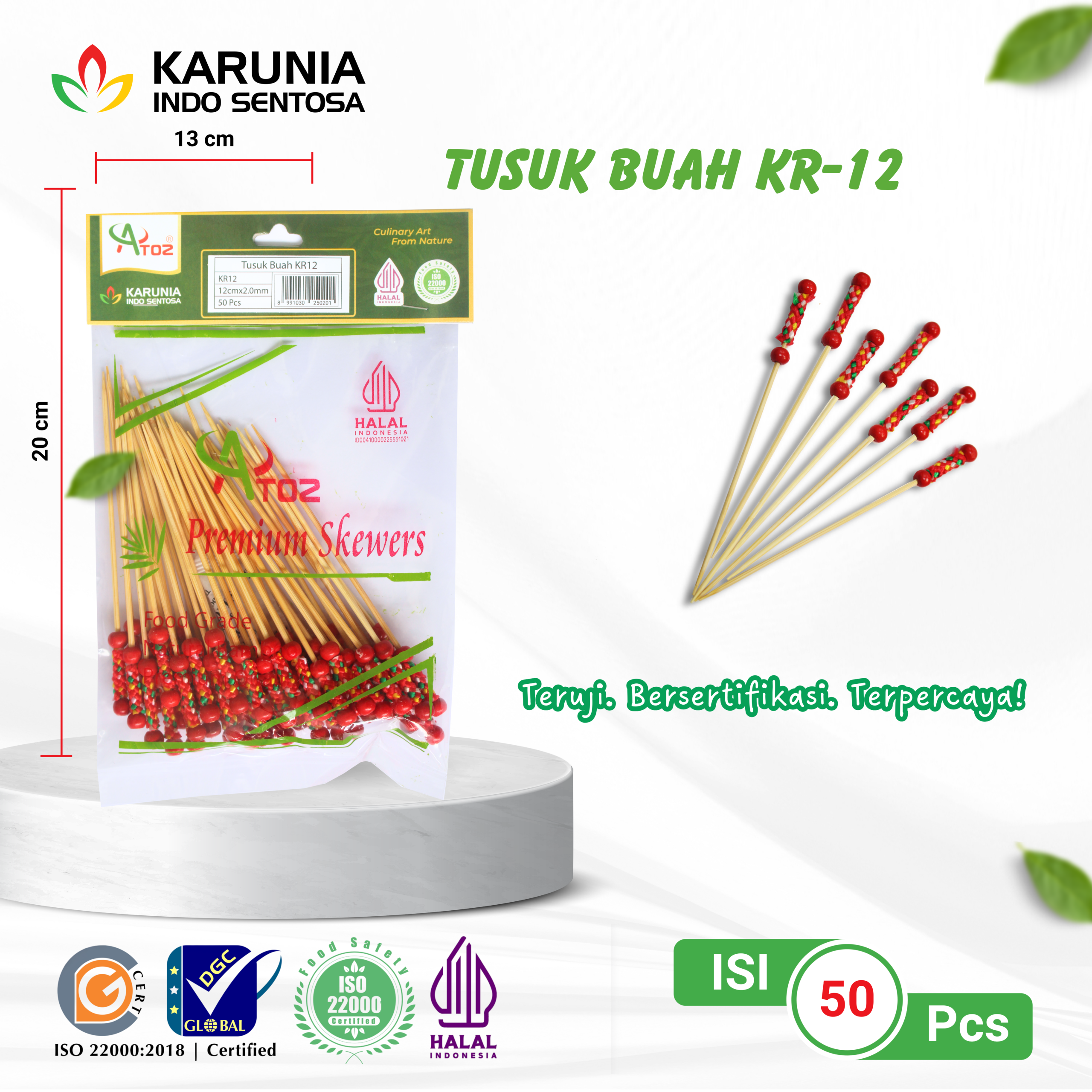 TENSOGE CHOPSTICKS 20CM WHITE (7)