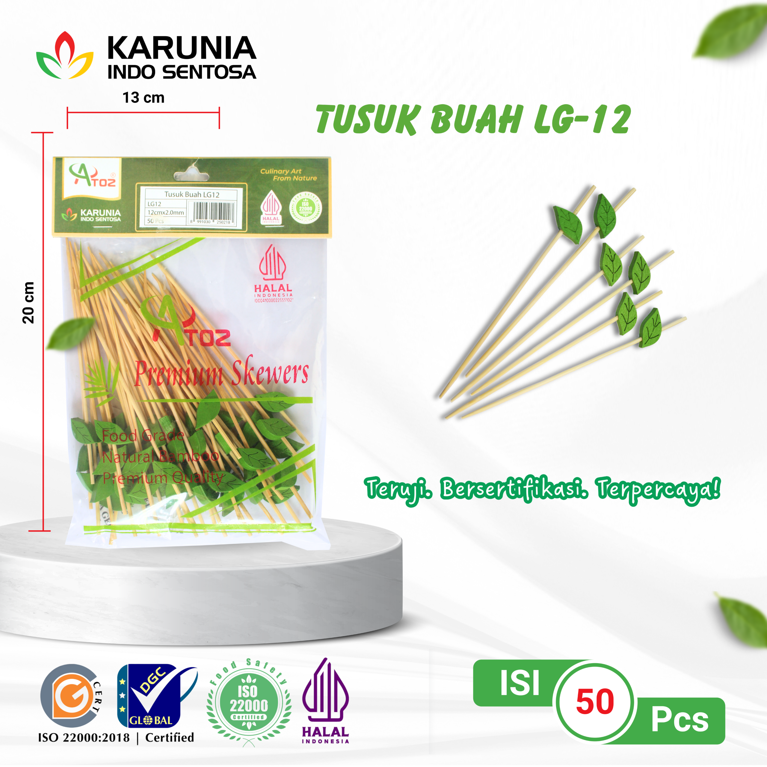 TENSOGE CHOPSTICKS 20CM WHITE (8)