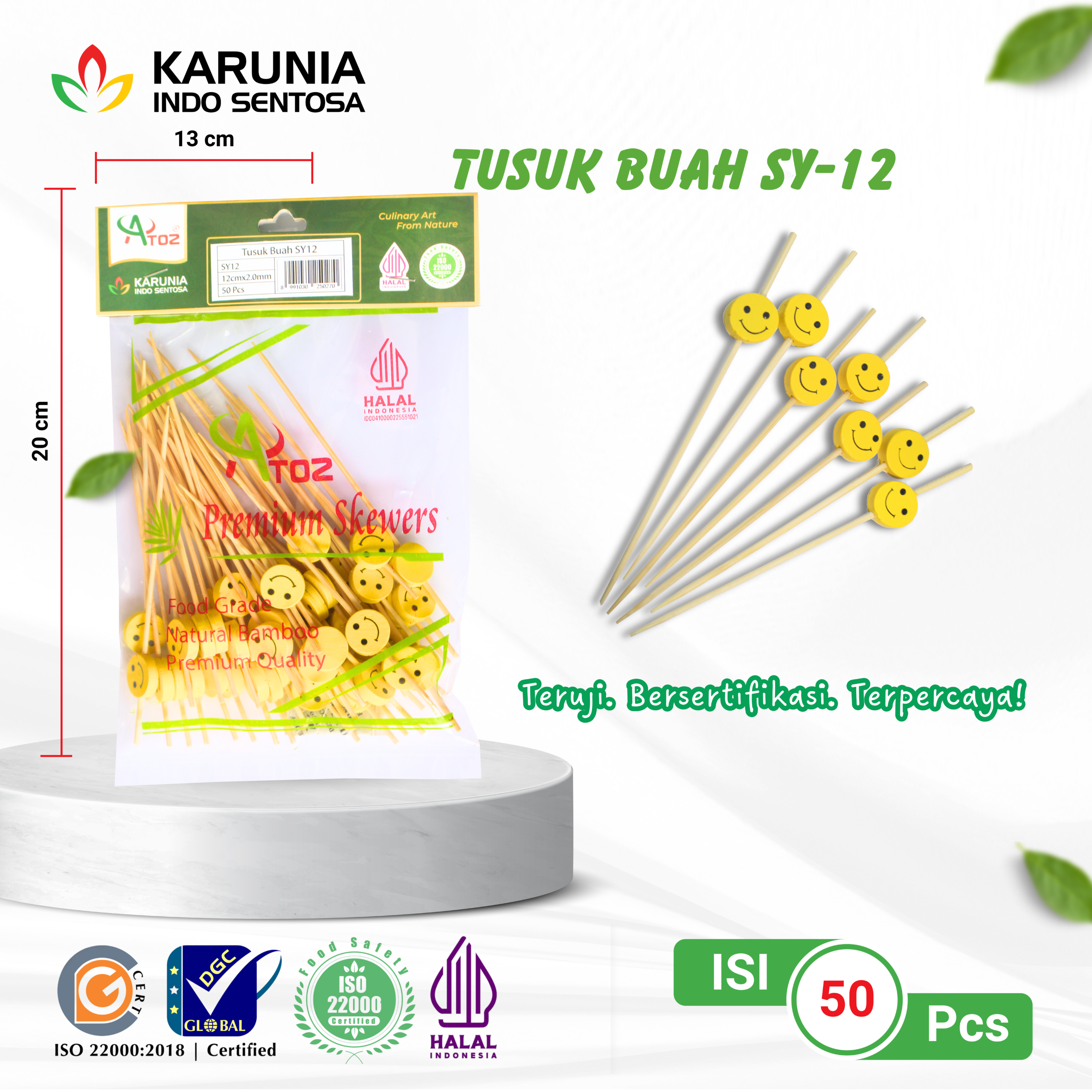 TENSOGE CHOPSTICKS 20CM WHITE (9)